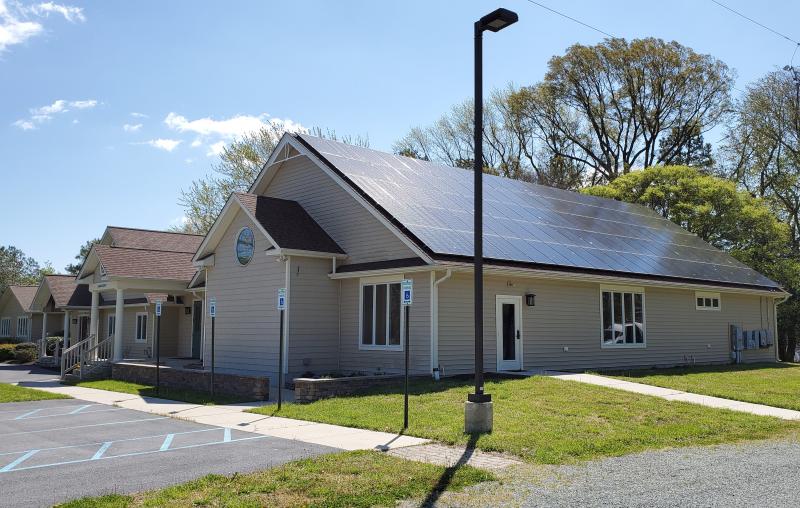 The Unitarian Universalists of Southern Delaware designed their new church to be as energy efficient as possible, part of which included installing 105 solar panels. CHRIS FLOOD PHOTOS